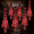 6 Pack Halloween Inflatable Hanging Body Bag Props Outdoor Decoration Set - Creepy Life-Size Ghosts with LED Lights & Accessories