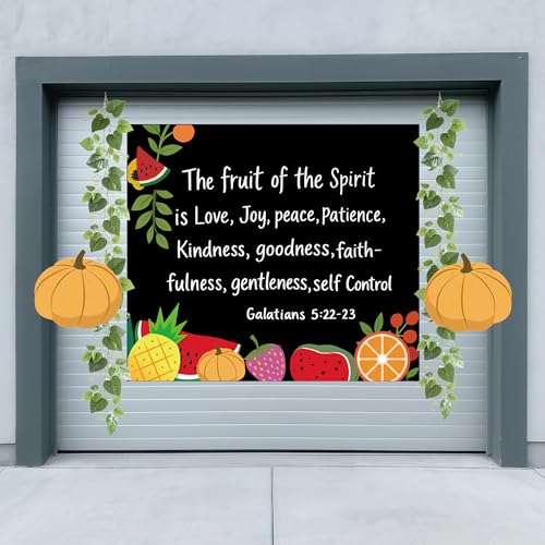 Religious Trunk or Treat Decorations Kit with Bible Verse Banner, Faux Branches & Pumpkins