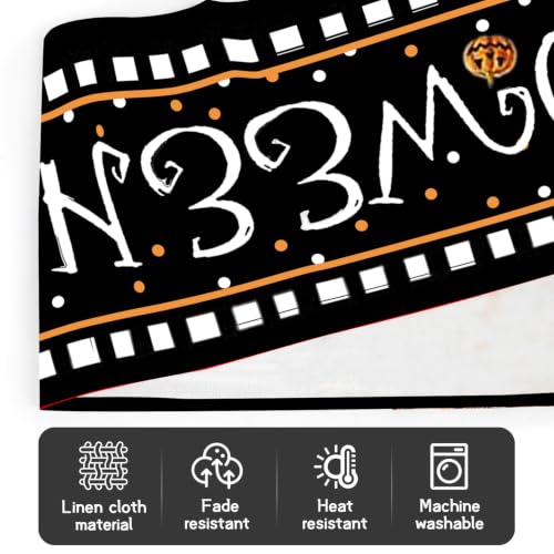 Halloween Ghost Table Runner 13x72 Inch - Funny Cute Holiday Decor