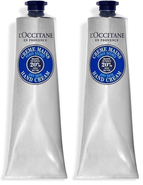 L'OCCITANE Fast-Absorbing 20% Shea Butter Hand Cream 5.20 fl oz,(Pack of 2)