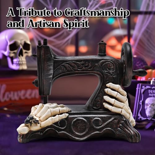 Halloween Mini Sewing Machine Tabletop Decor - Indoor Spooky Home Ornament