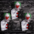 Halloween Animatronics Clown Pathway Markers - Floating Scary Skull, Light Up Eyes, Sound Activated, 3-Pack - Indoor & Outdoor Haunted Decorations