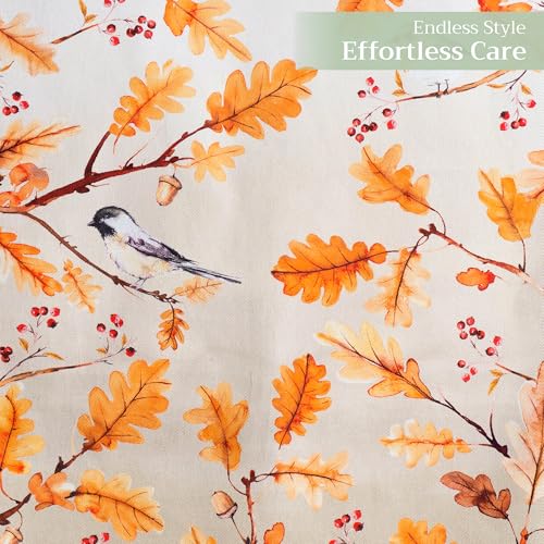 Maison d'Hermine Cotton Table Runner 14.5 x 108 Inches Oak Leaves Variation 067