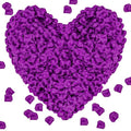 Artificial Rose Petals Set - 2000 Deep Purple Fake Flower Petals for Wedding & Romantic Decor