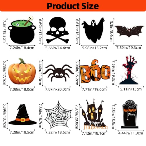 Halloween Hanging Ceiling Swirl Decorations Set - 30 Pre-Assembled Spooky Ornaments