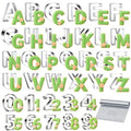 3 Inch Assorted Alphabet and Number Cookie Cutters Set - 26 Letters & 10 Digits, Stainless Steel