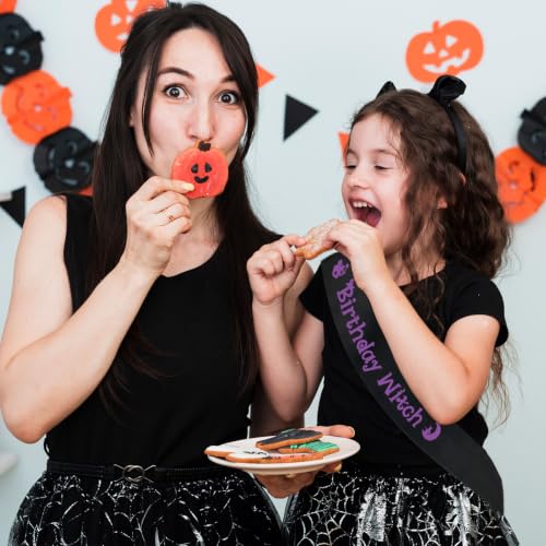 Halloween Birthday Sash for Girls & Women - Gothic Witch Party Accessory