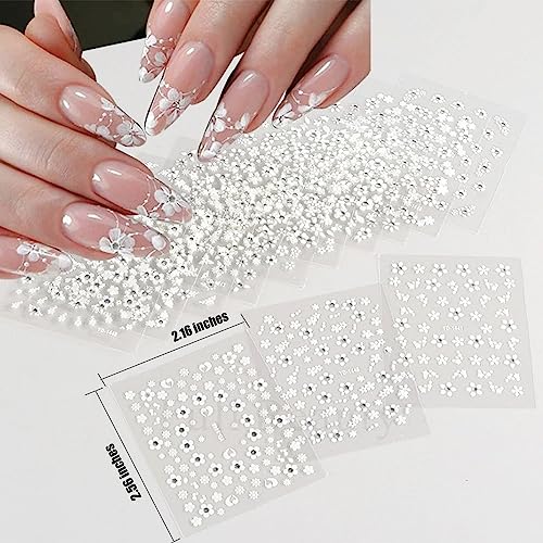 102 Sheets Nail Art Stickers & Storage Book Set - 5200+ Designs, 3D Rhinestones, Floral & Gold Decals for DIY Manicure