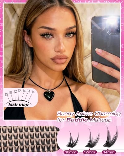 Eyelash Clusters Short 10-14mm Spiky Wispy Style - V Short 01
