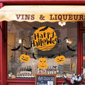Halloween 02 Window Sticker - Evil Pumpkin Bat Pattern for Halloween Home Decorations