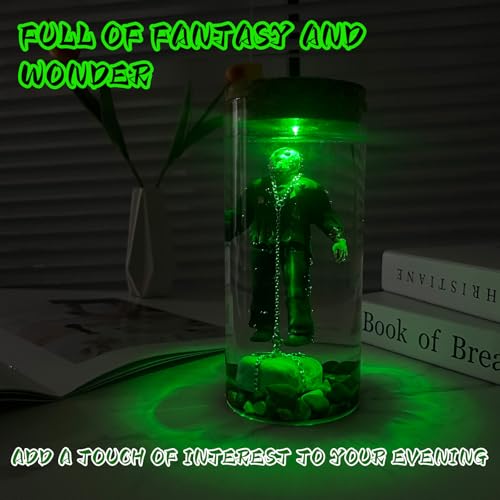 Horror Water Lamp - Jason Voorhees Crystal Lake Decor with LED Light