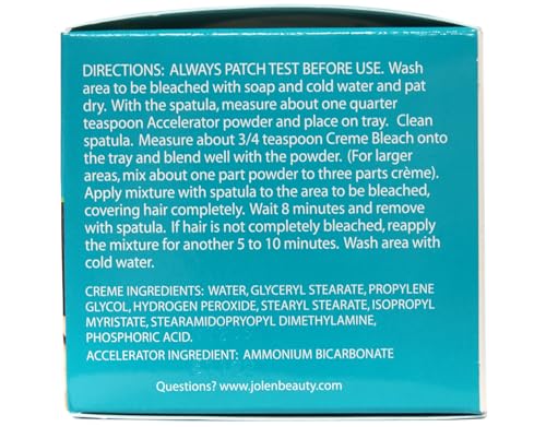 Jolen Creme Bleach Regular for Face and Body Hair Lightening 1 oz