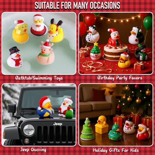 Intever Advent Calendar Christmas 2026 - 24 Days of Surprise Rubber Ducks - Holiday Countdown