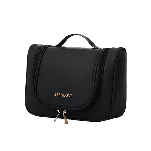 Duleylv Travel Hanging Toiletry Bag for Women Makeup Organizer with Handle Waterproof Travel Size Toiletries Large Makeup Bag for Travel Essentials Black