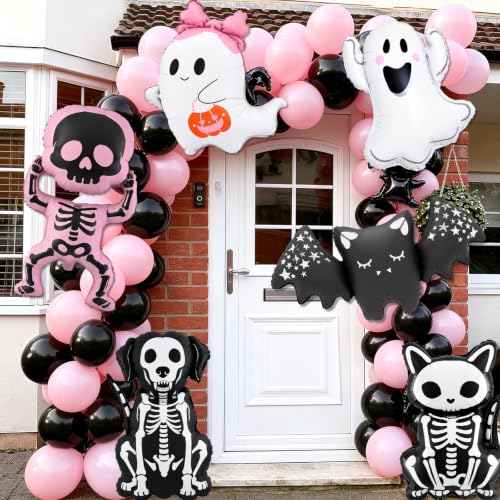 Halloween Ghost and Skull Balloons Set - Ghost Pet Variation