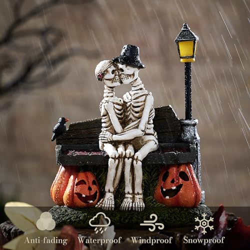 Lighted In-Love Skeleton Halloween Decorations Outdoor - Medium