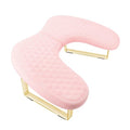 Hand Rest for Nails Tech,Soft Memory Foam Nail Arm Rest Stand,U Shaped Manicure Hand Rest Cushion Pillow for Acrylic Nails,Detachable Bracket(Pink)