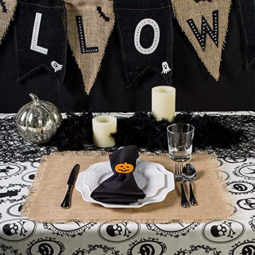Halloween Pumpkin Napkin Rings Set of 12 - Fall & Harvest Table Decor