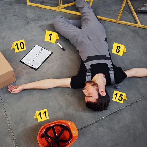 15Pcs Crime Scene Evidence Markers for Detective Party & Props