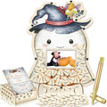 Halloween Little Boo Baby Shower Guest Book Set - Ivory White