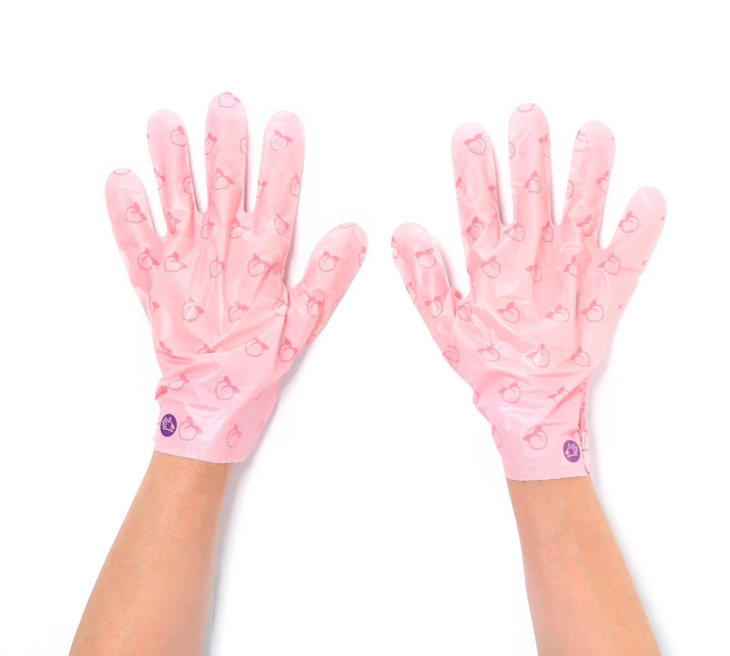 TONYMOLY I’m Lovely Peach Hand Mask - Hydrating Korean Treatment Gloves with Peach & Plum Extracts | 5-Pack