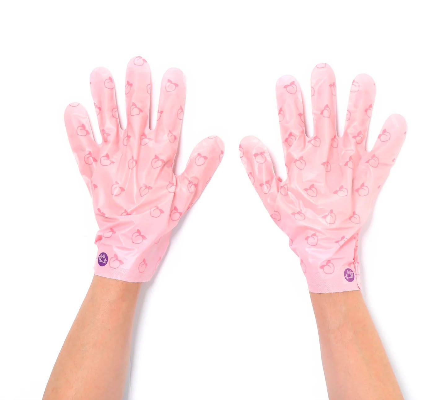 TONYMOLY I’m Lovely Peach Hand Mask - Hydrating Korean Treatment Gloves with Peach & Plum Extracts | 5-Pack