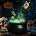 Halloween Floating Potion Decor Set with Cauldron and Mist Maker - Indoor Spooky Halloween Party Decoration