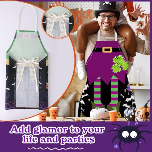 Halloween Apron Witch Leg - 12 Pcs Spooky Kitchen & Party Aprons