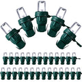 Honoson 5mm Christmas String Lights Replacement Bulb - Cold White, 120 Count, Green Base