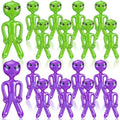 Halloween Alien Inflatable Balloons Set - Green and Purple, 18 Inches - Party Decorations & Photo Props