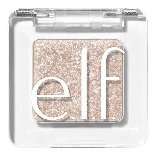 e.l.f. Fine as Fleck Glitter Eyeshadow - White Hot 0.07 Oz, Party-Ready Sparkle