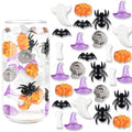 Halloween Acrylic Vase Fillers Set - Mini Pumpkins, Ghosts, Spiders & Bats