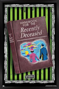 Framed Wall Poster - Beetlejuice Handbook For The Recently Deceased - Black Frame, 22.4 x 14.7 Inches