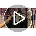59-Inch Voice Activated Animated Witch Halloween Decoration with Glowing Eyes & Sound Effects