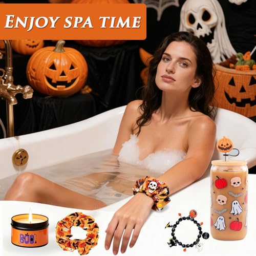 Halloween Gift Basket with Spooky Decor and Accessories - Boo Box for Women & Teens