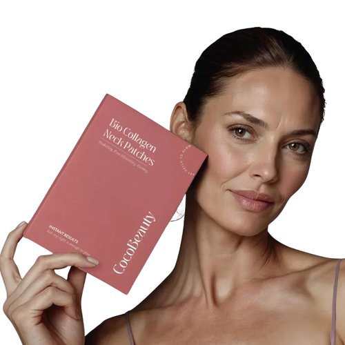 COCOBEAUTY Bio-Collagen Neck Mask - Hydrogel Anti-Aging Neck Patches for Firming & Hydration (4 Pcs)