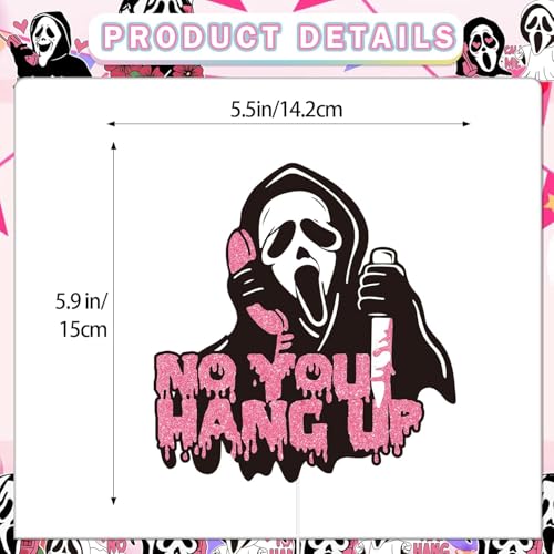 Pink Horror Ghost Cake Topper Halloween Decorations for Themed Parties