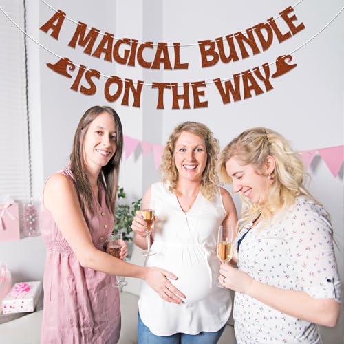 Brown Glitter Banner - Magical