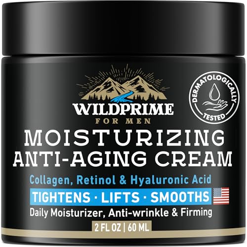 Men's Face Moisturizer Cream - Anti-Aging & Wrinkle Reduction - 2 oz Pack