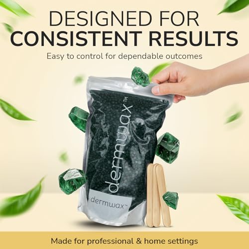 Emerald Ocean Hard Wax Beads for Coarse & Stubborn Hair Removal - 2.2 lb