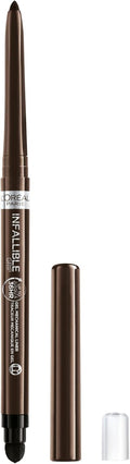 L'Oreal Paris Infallible Grip Gel Eyeliner Pencil - Waterproof, Smudge-Resistant, 36HR Wear, Brown Denim, 0.01 Oz