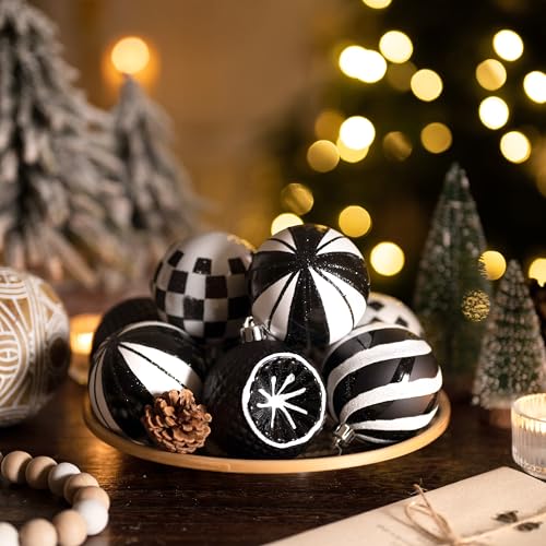 Christmas Ball Ornaments Set - 16 Decorative Holiday Tree Decorations 2.76 Inch
