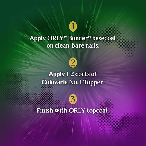 Orly Colovaria No. 1 Multi-Chrome Nail Polish Topper - Glow & Crackle Effects