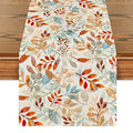 13x90 Inch Fall Table Runner Beige Polyester Home Party Decor - Artoid Mode