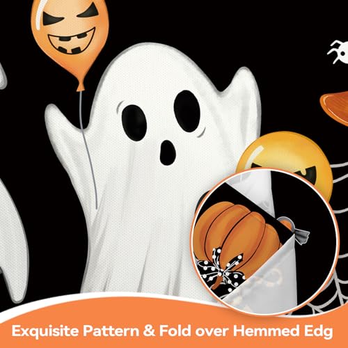 Ghost Bat Pumpkin Plaid Table Cloth 55x70 Inch - Fall Home Decor - Rectangular Variation of THIS listing