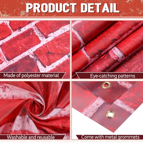 Wizard Door Party Backdrop Banner - Enchanting Brick Wall Decoration for Magical Themed Events