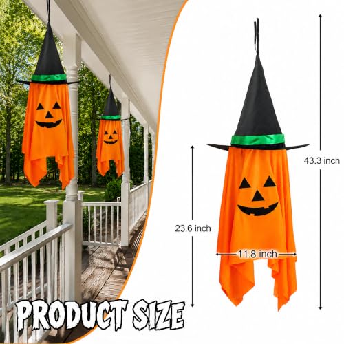 Weather-Resistant Hanging Pumpkin Decor Set for Halloween & Fall