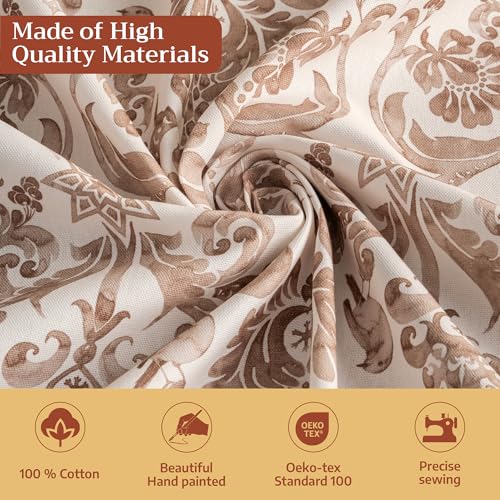 Allure Square Table Cloth 54x54 Inch Reusable Cotton Home Decor