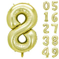 40 Inch Light Gold Number 8 Foil Balloon for Birthday Wedding Graduation Decorations - Variation of This Listing