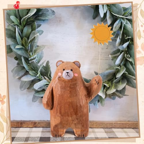 Interchangeable Bear Tabletop Decor Sign Set for Seasons & Holidays - 13 Pieces